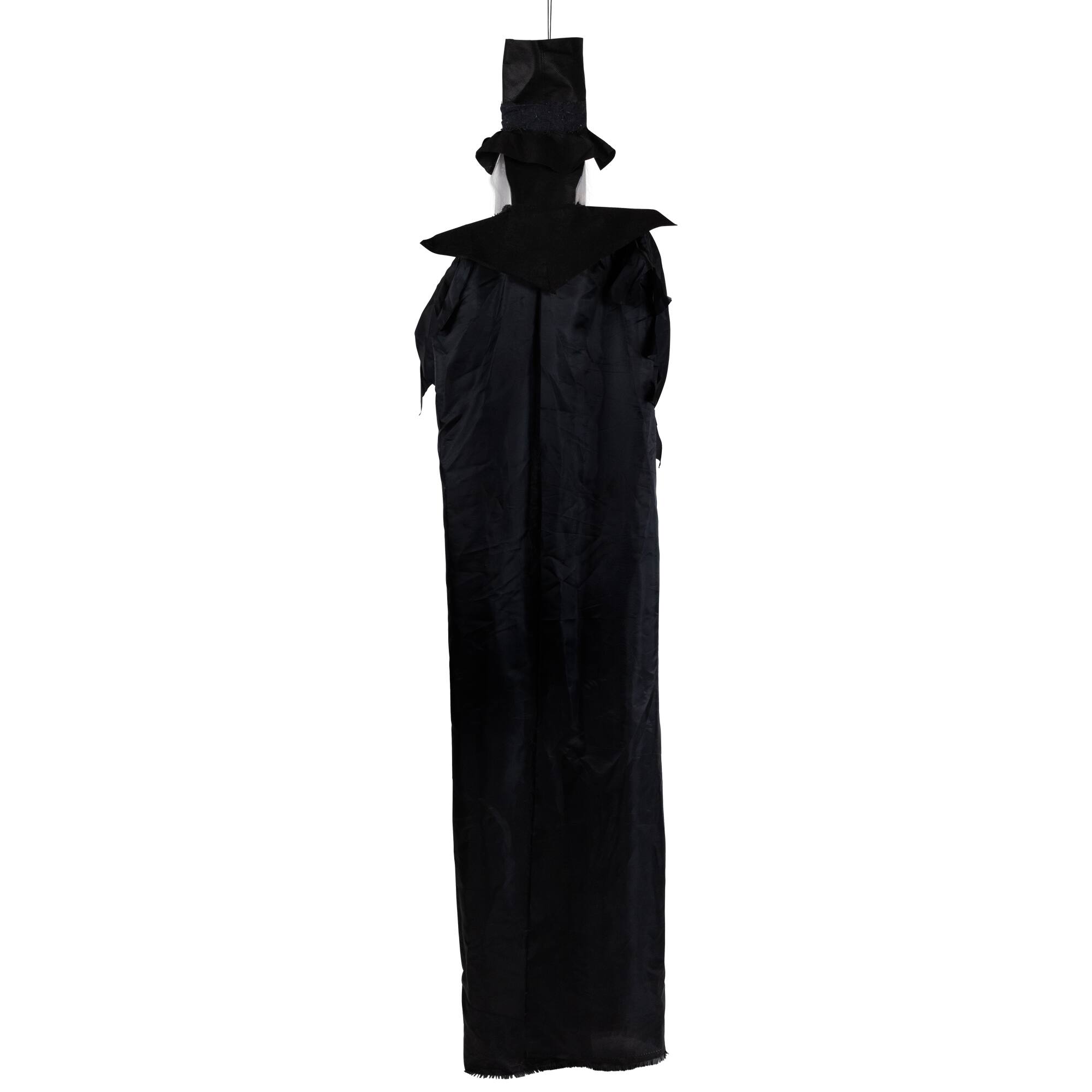 6ft. Lit Animated Vampire in Robe & Top Hat Halloween Decoration